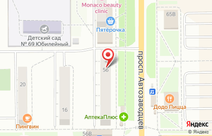 Ломбард Ваш ломбард на проспекте Автозаводцев на карте