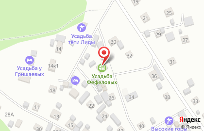 Усадьба Фефеловых на карте