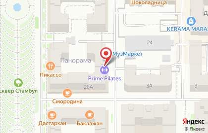 Студия пилатеса Prime Pilates в Ново-Савиновском районе на карте