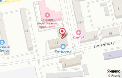 Компания Натяжные потолки ЭВИТА на Учительской улице на карте