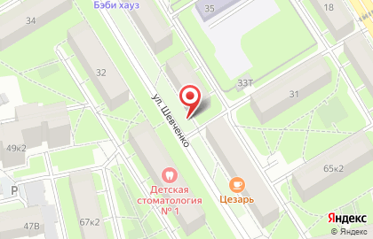 Петрострой на улице Шевченко на карте