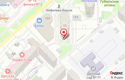 Студия красоты Грация в Советском районе на карте