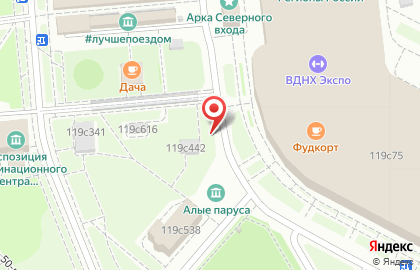 Московское небо на Улице Сергея Эйзенштейна на карте
