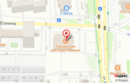 Грузинский ресторан Мамука на улице Есенина на карте