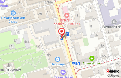 Киоск по продаже табачных изделий на площади Толстого на карте