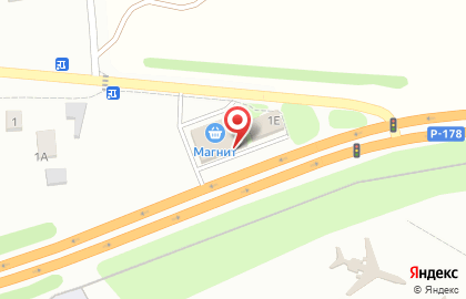 Супермаркет Магнит в Ленинском районе на карте