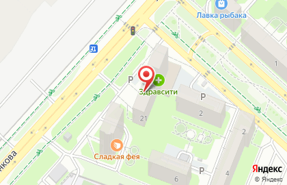 Многопрофильный магазин Квадрат в Октябрьском районе на карте