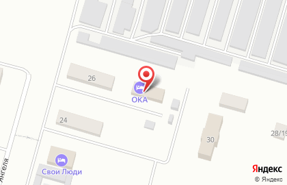 Гостиница Ока, гостиница в Знаменске на карте