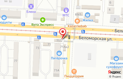 Элина на Беломорской улице на карте