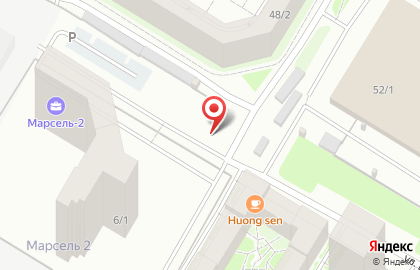 Автостоянка на Большевистской, 52/2 к1 на карте