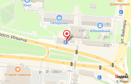 Оператор сотовой связи Мотив на проспекте Ильича в Первоуральске на карте