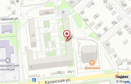 Цветы оптом Волгоград на Казахской улице на карте