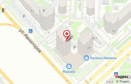 Гостиница в квартирах Бродвей на улице Авиаторов на карте
