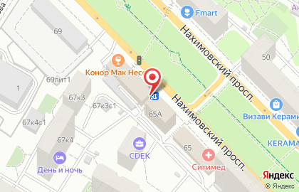 Японский ресторан Тануки на Нахимовском проспекте на карте