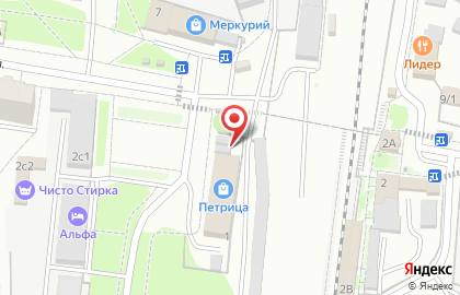 Киоск по продаже фастфудной продукции на Железнодорожной улице на карте