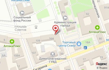 Администрация г. Димитровграда Управление по делам культуры и искусства на карте