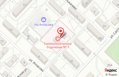 Родильный дом №1 в Тракторозаводском районе на карте