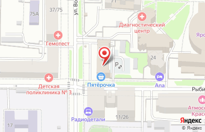 ОАО Банкомат, Газпромбанк на улице Володарского на карте