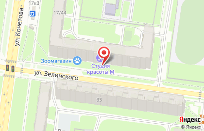 Студия красоты М на улице Зелинского на карте