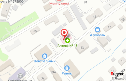 Аптека Центральная на улице Дзержинского на карте