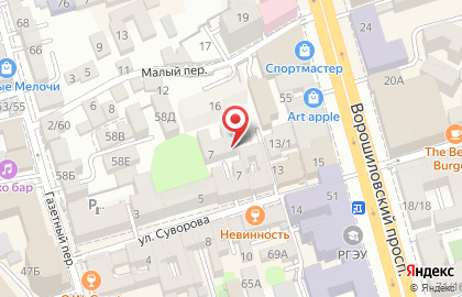 столовая "Время есть" на улице Суворова на карте