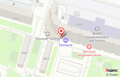 Центр выдачи и приема посылок Почта России на улице Маршала Тухачевского на карте