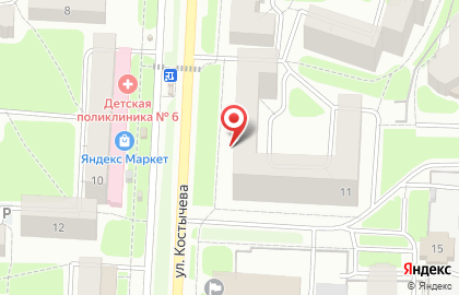 Салон красоты Ультра на улице Костычева на карте