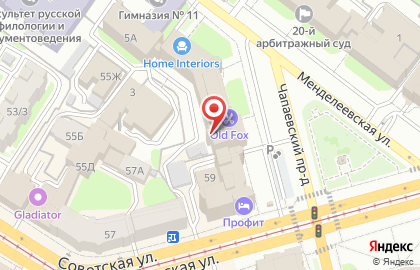 Апицентр Тенториум на Менделеевской улице на карте