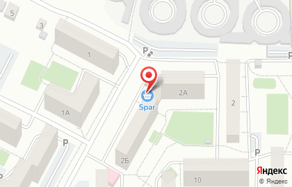 Супермаркет Spar в Курчатовском районе на карте
