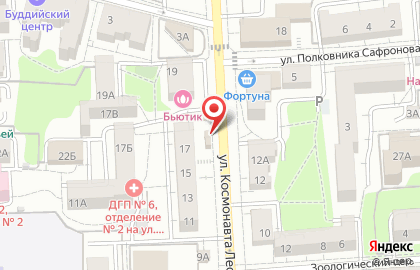 Кафе быстрого питания на улице Космонавта Леонова на карте