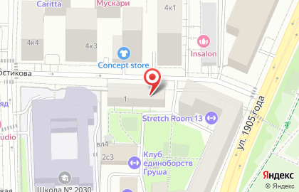 Фемида на улице 1905 Года на карте