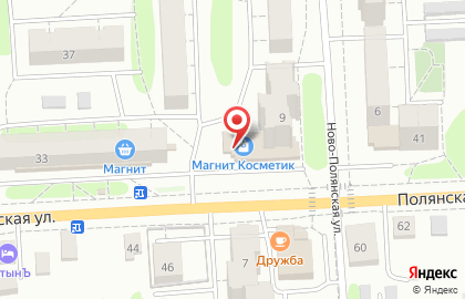 Магазин кондитерских изделий Сладкоежка на Полянской улице на карте