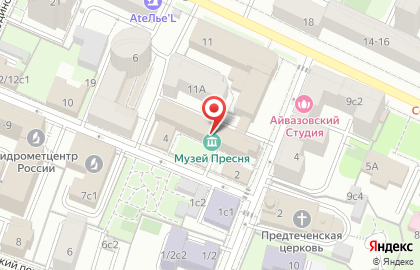 Красная пресня на карте