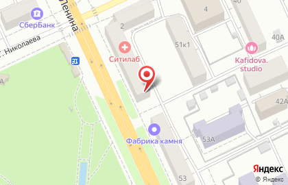 Ритуальная служба Память на проспекте Ленина на карте