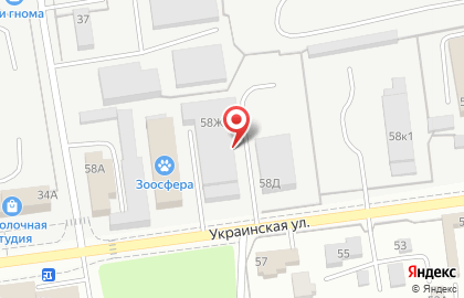 Магазин-склад Чистый дом на Украинской улице на карте