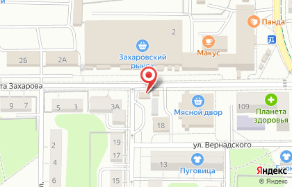 Продуктовый магазин в Калининграде на карте