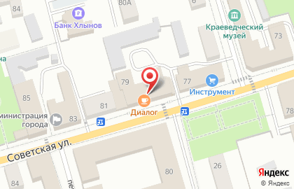 Продуктовый магазин Йола-маркет на Советской улице на карте