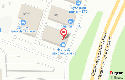Официальный дилер Hyundai ТрансТехСервис в Кировском районе на карте
