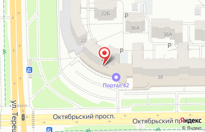 Туристическое агентство Anex Tour на Октябрьском проспекте на карте