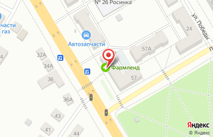 Супермаркет Магнит на улице Петрова на карте
