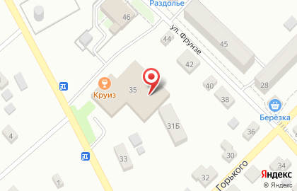 Бар Круиз на улице Федосеева на карте