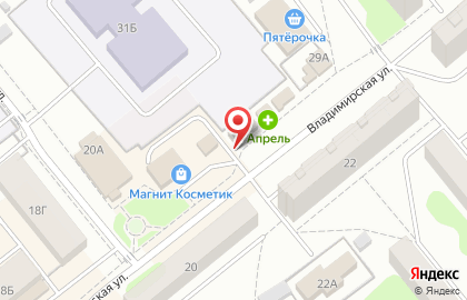 Продуктовый магазин Горино на Владимирской улице на карте