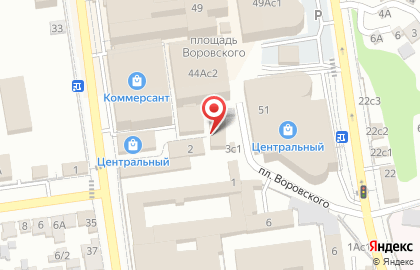 Магазин Комплекс на площади Воровского на карте