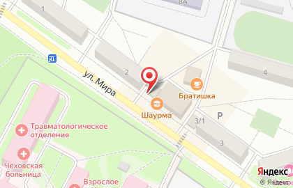 Аптека Лаванда-НГИ на улице Мира на карте