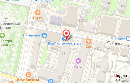 Компания Satels на улице Дзержинского на карте