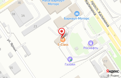 Кафе-ресторан S-class в Октябрьском районе на карте