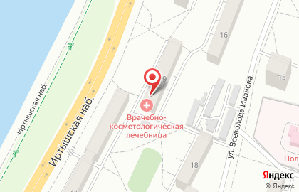 Врачебно-косметологическая лечебница, АУЗ Омской области на карте