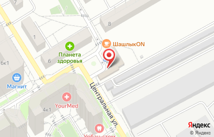 Магазин печатной продукции на Центральной (Подрезково), 1 ст1 на карте