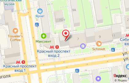 Новосибирская компьютерная помощь на карте
