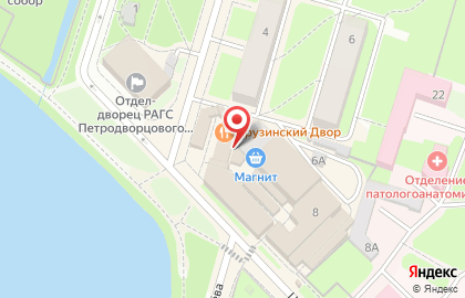 Медовая лавка в Петродворцовом районе на карте